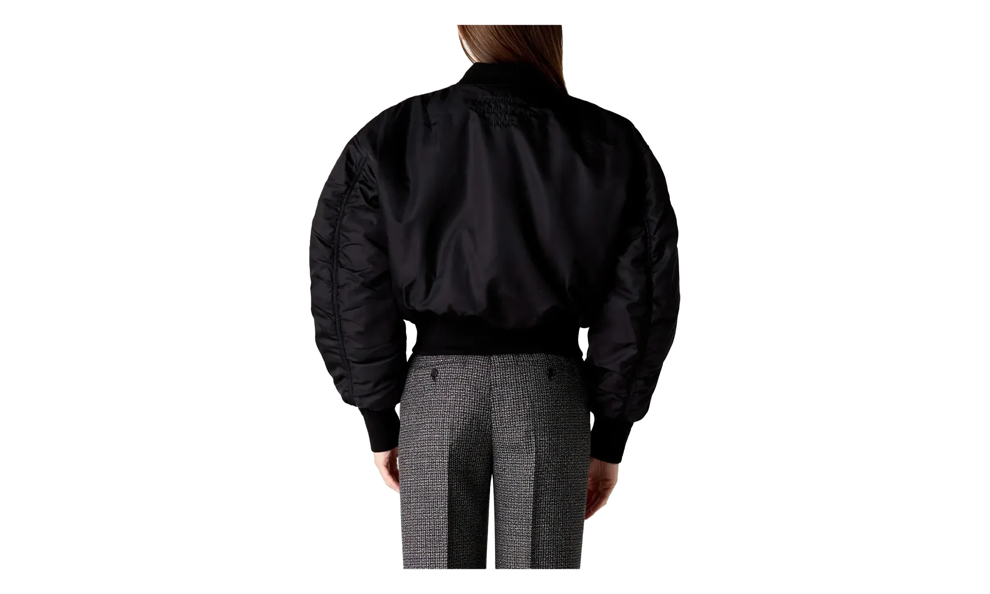 Nylon Bomber With Zips "Black" A90699900