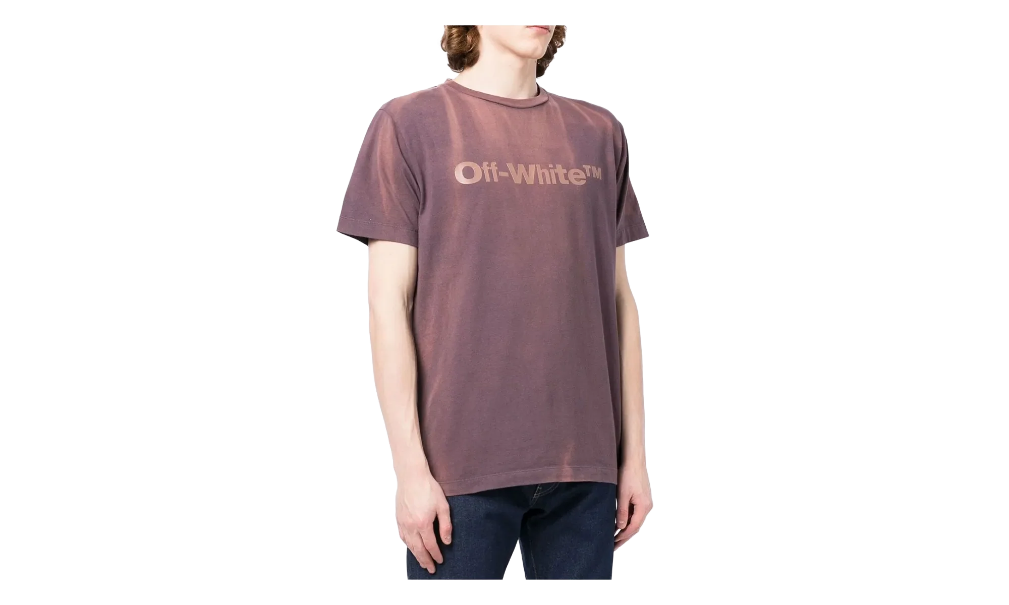 Laundry Logo Short Sleeve T-Shirt "Aubergine" OMAA027F22JER0203535