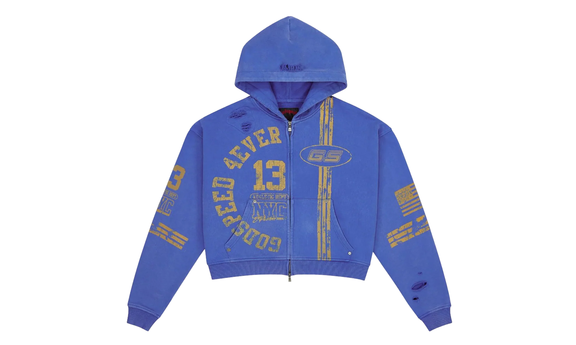 Roadster Zip Hoodie "Blue / Yellow" GS072