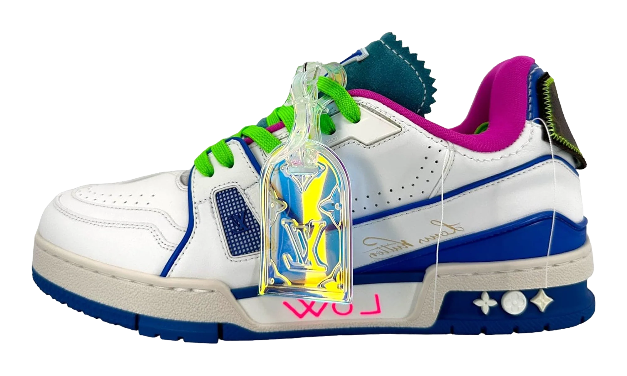 LV Trainer Low "Virgil - Neon Blue" MS0251
