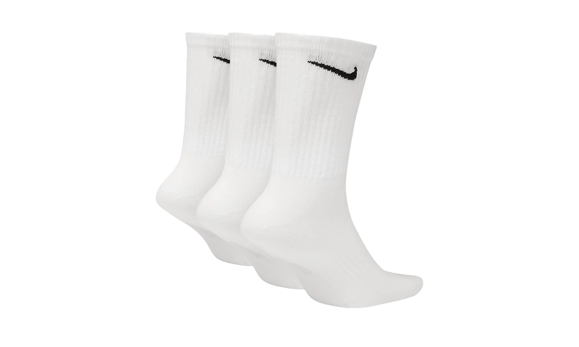 Everyday Lightweight Training Crew Socks (3 Pairs) "White / Black" SX7676 100