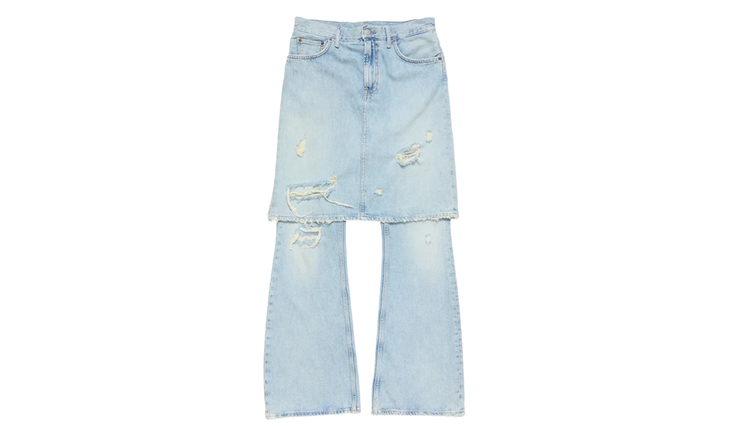 Skirt Layered Jeans "Light Blue" AK1008228