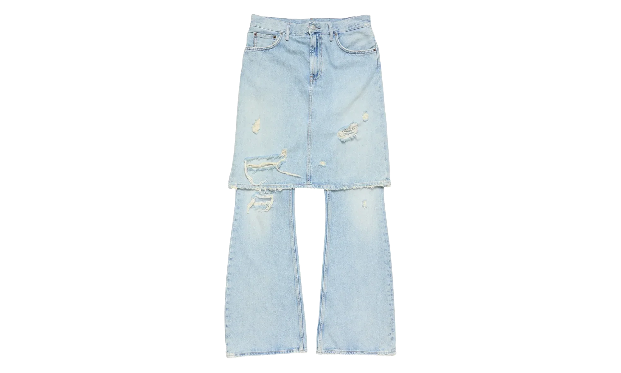 Skirt Layered Jeans "Light Blue" AK1008228