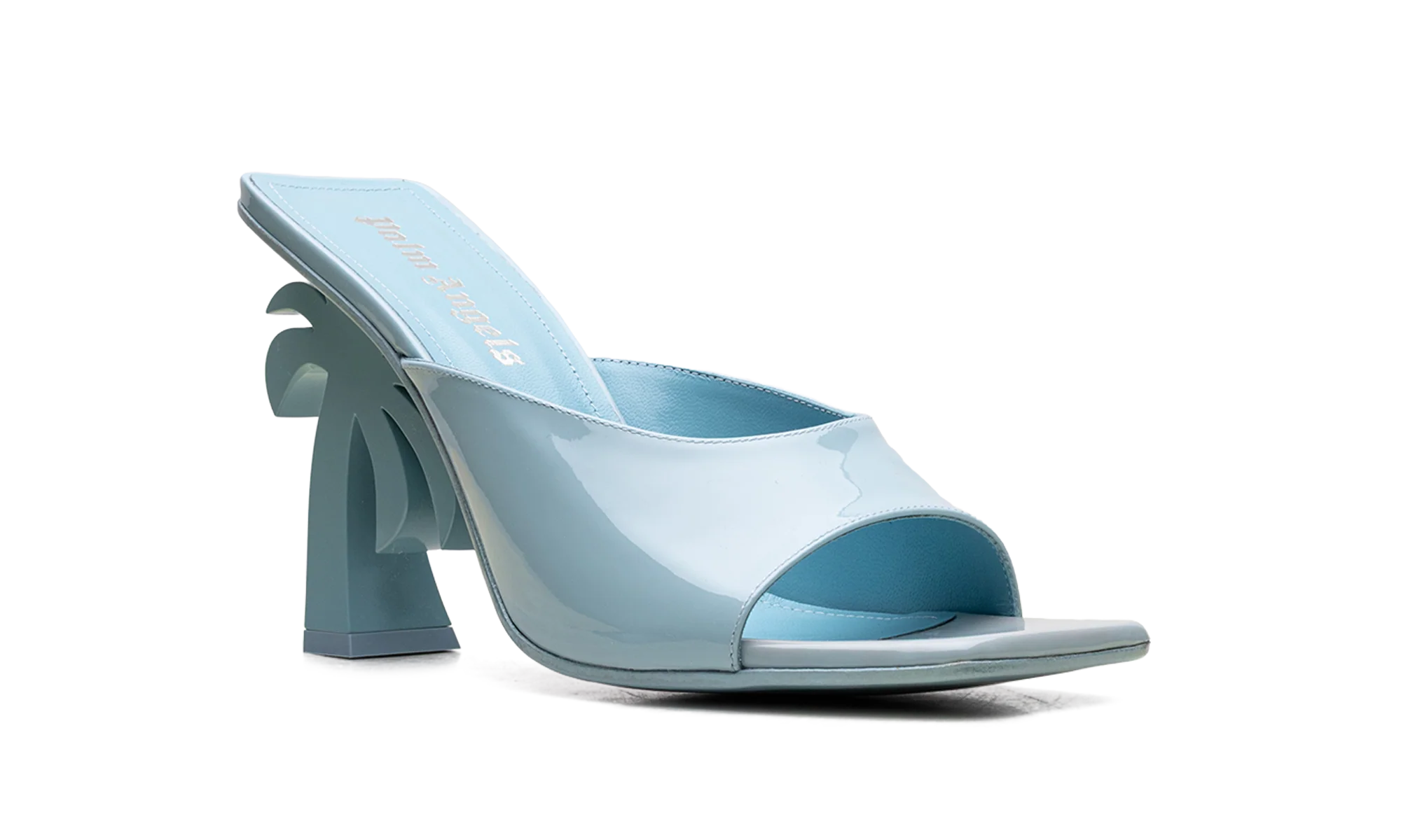 Mule Leather Heels WMNS "Blue" PWIJ003S23LEA0014000