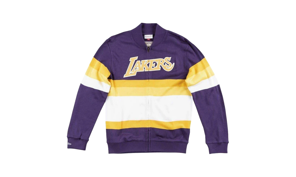 NBA Front Stripe Full Zip Sweater "Los Angeles Lakers - Purple" SWTRAJ18024 LALPURP