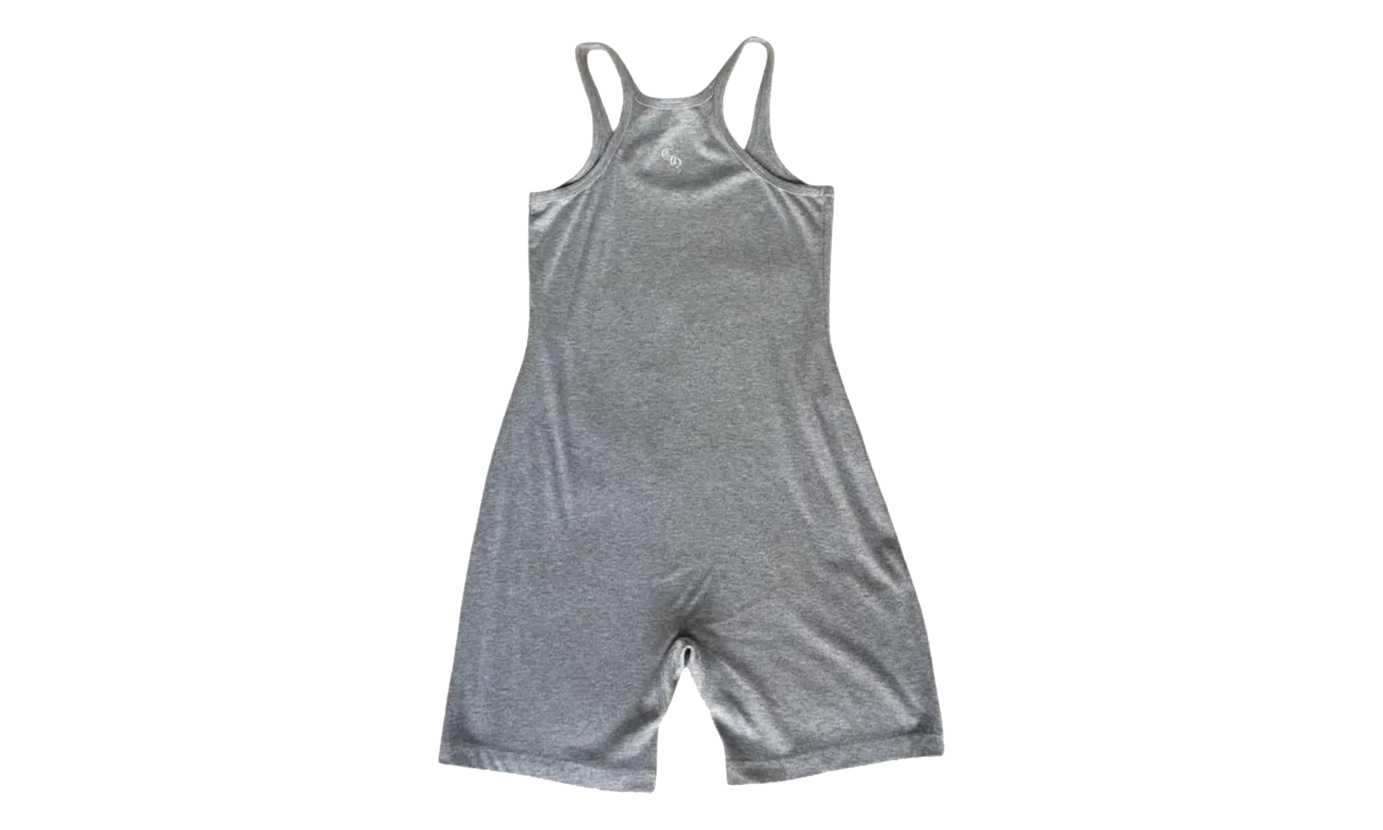 Ribbed Embroidered Romper "Grey" CHRM1005