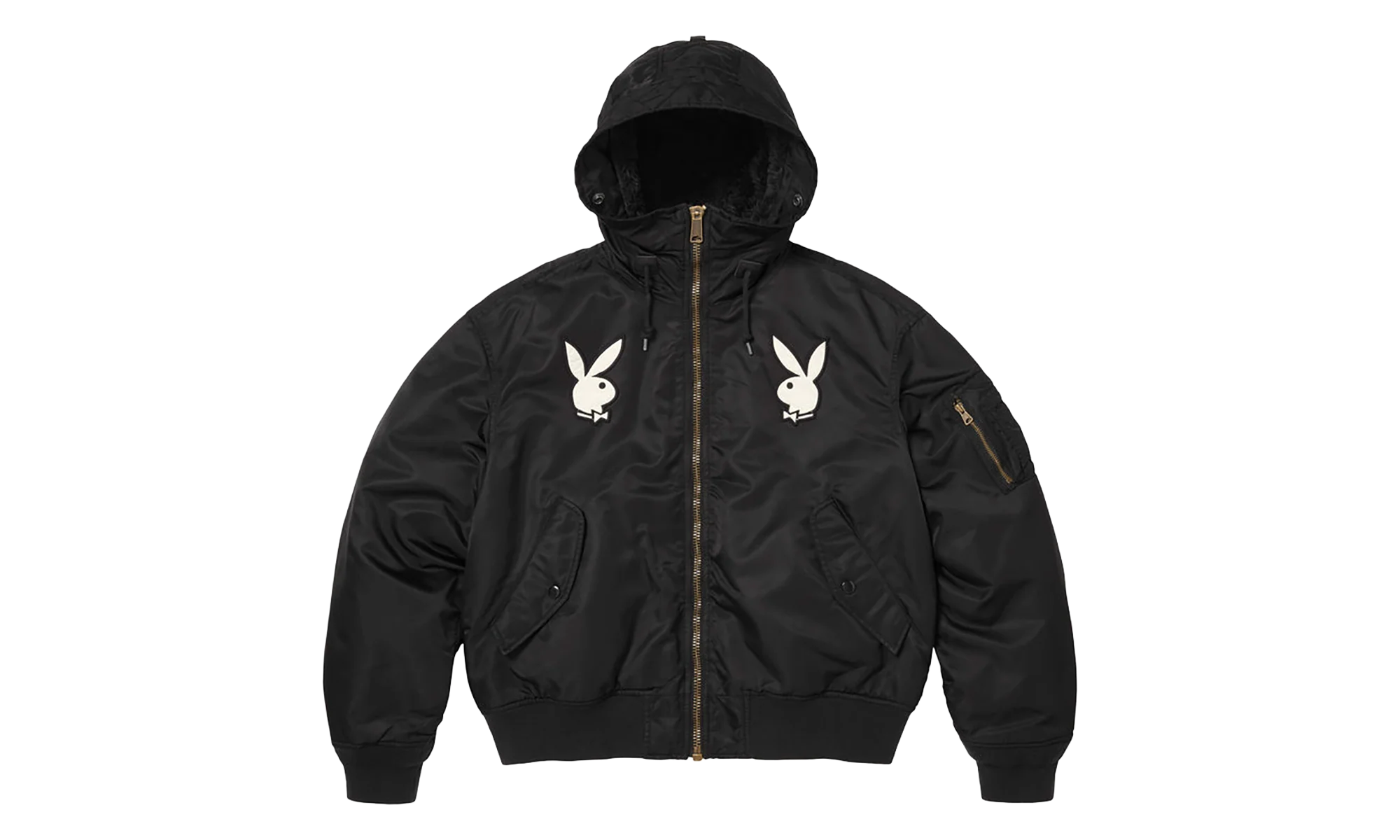 Playboy® Hooded MA-1 "SS26 - Black" SU27110