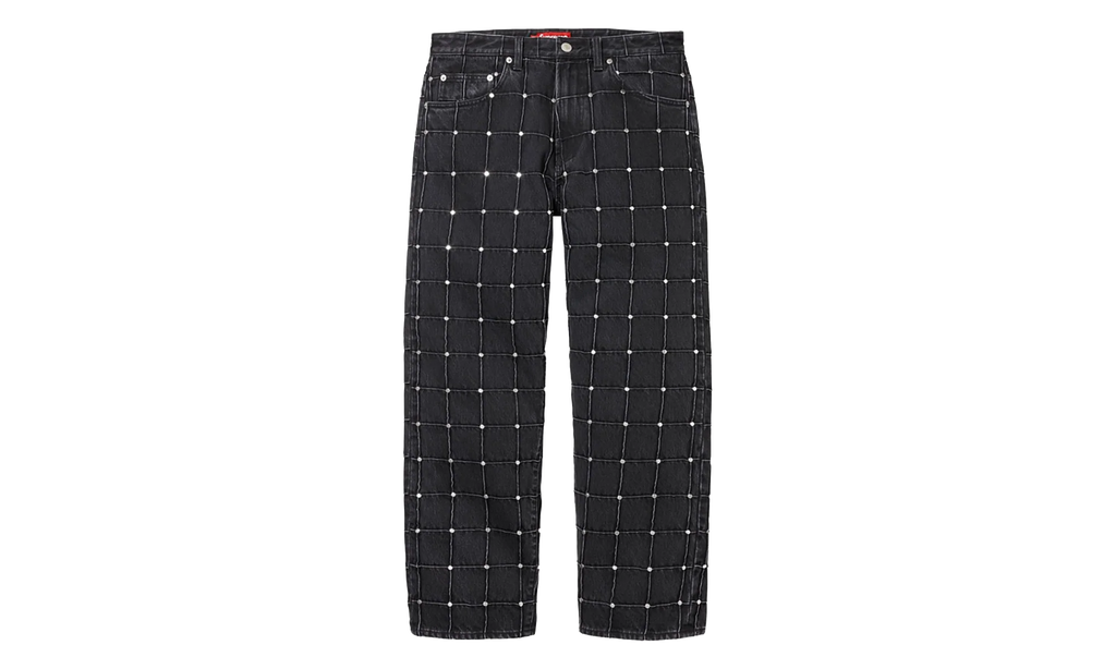 Studded Seam Loose Fit Jean "SS25 - Black" SU27217