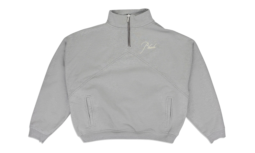 Script Logo Quarter Zip "Grey" RHDMTPS0107 GRY