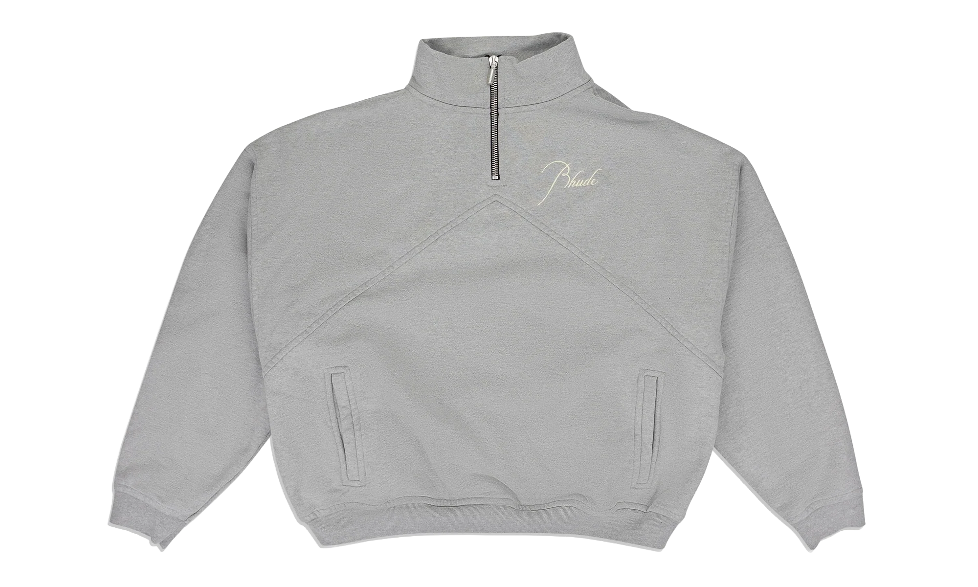 Script Logo Quarter Zip "Grey" RHDMTPS0107 GRY