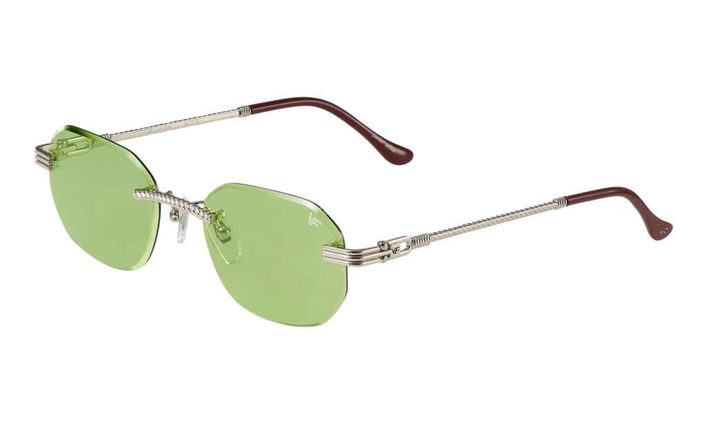Hustler Rimless Drill Mount 24KT "White Gold / Lime Green" DMHU2 0039 42D4