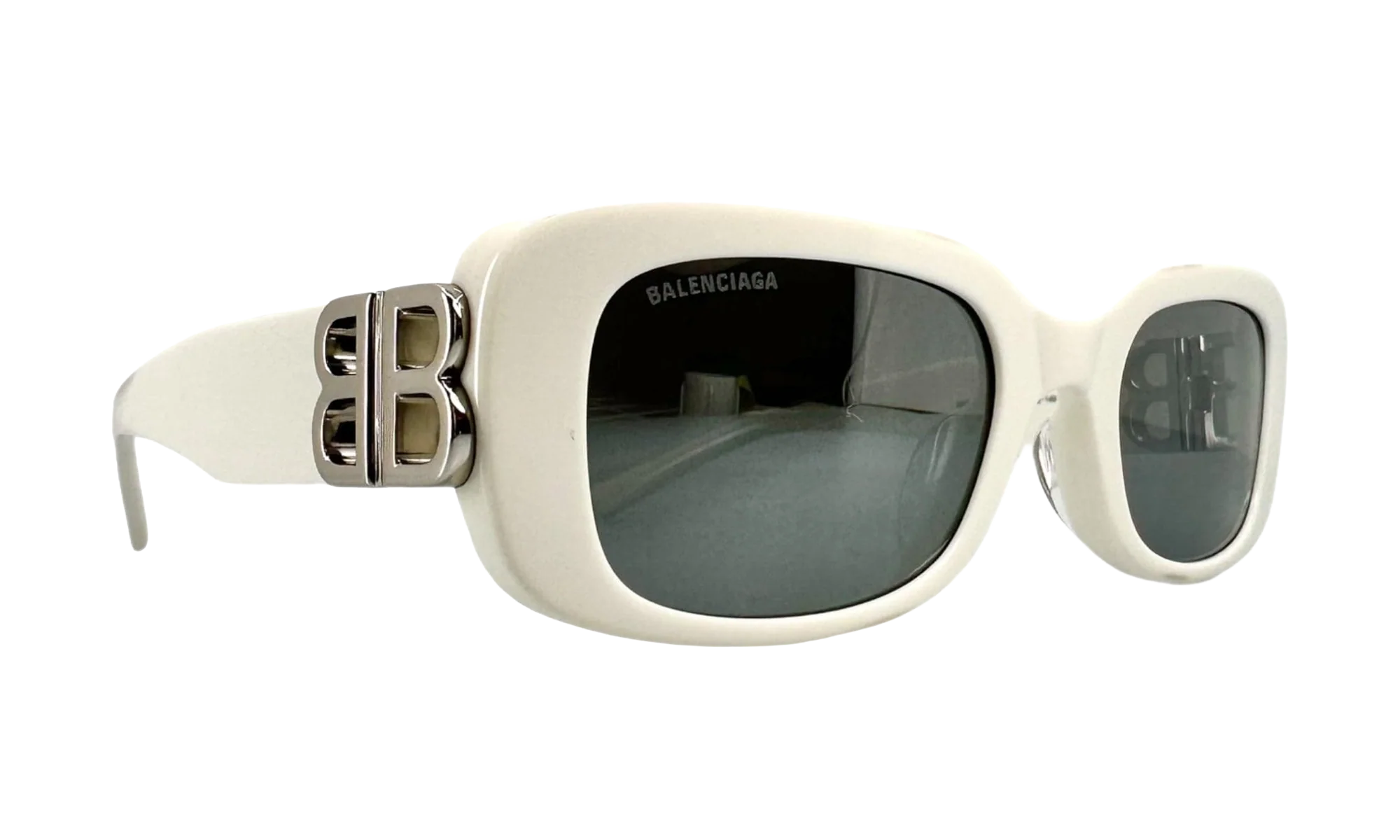 BB Hinge Oval Sunglasses "White" BB0310SK 003