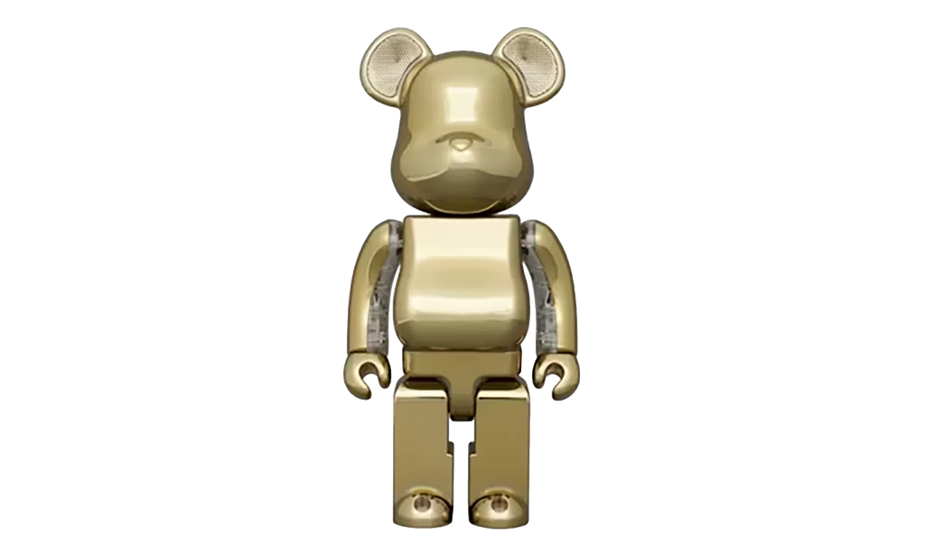 Gold Chrome BE@RBRICK Speaker "400% Portable Speaker" MEDI3075