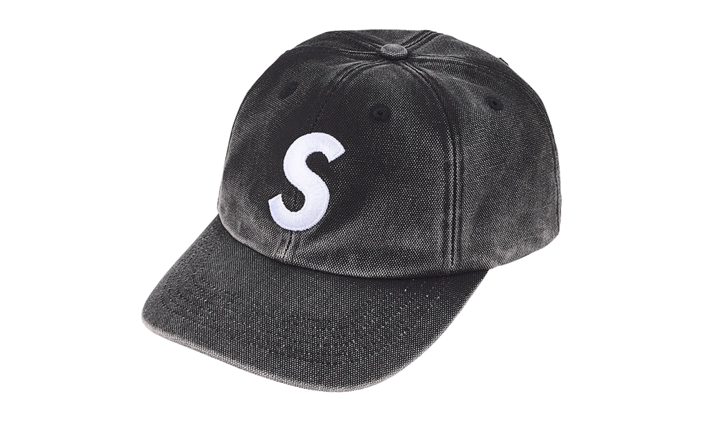 Pigment Coated S Logo 6-Panel "SS26 - Black" SU27308