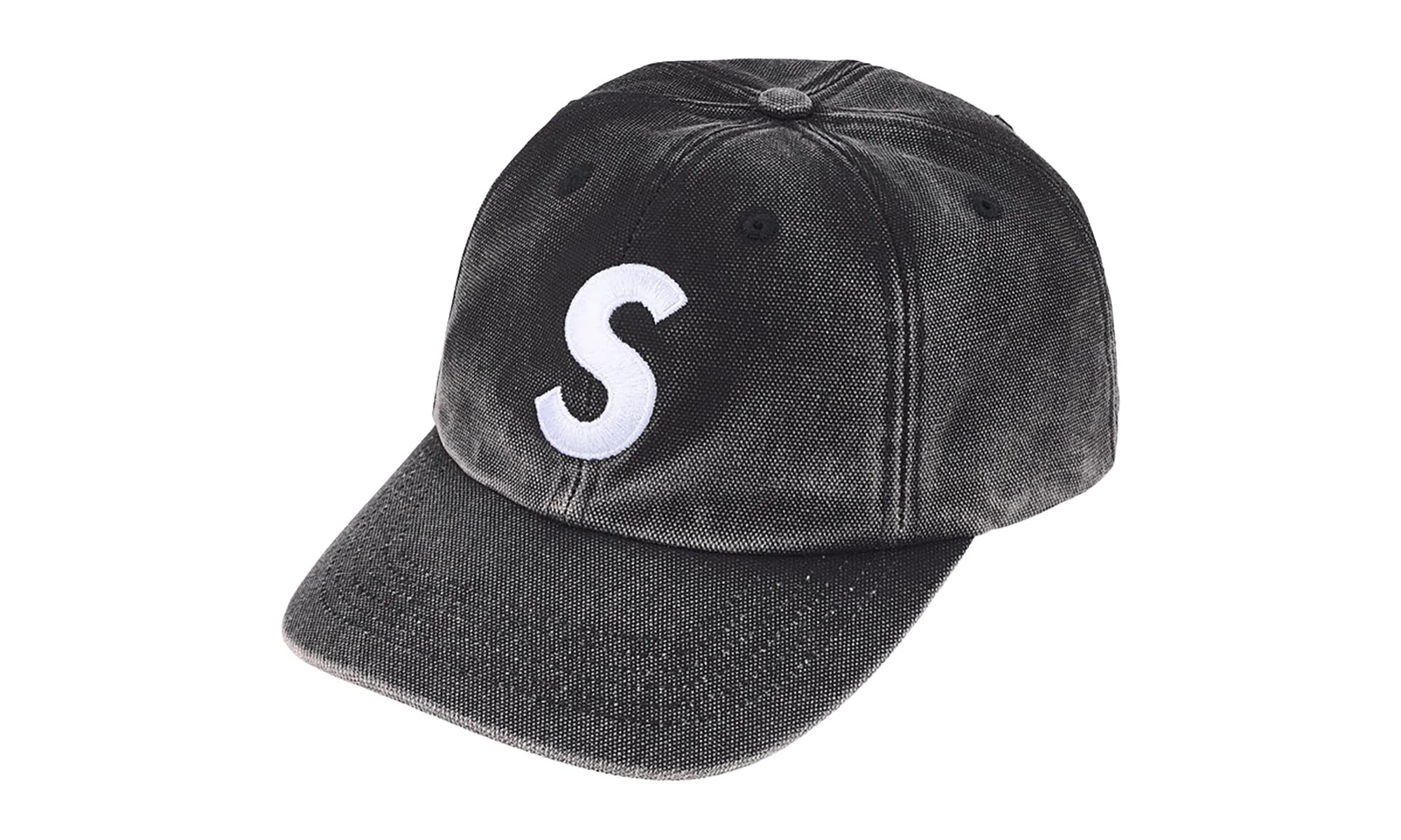 Pigment Coated S Logo 6-Panel "SS26 - Black" SU27308