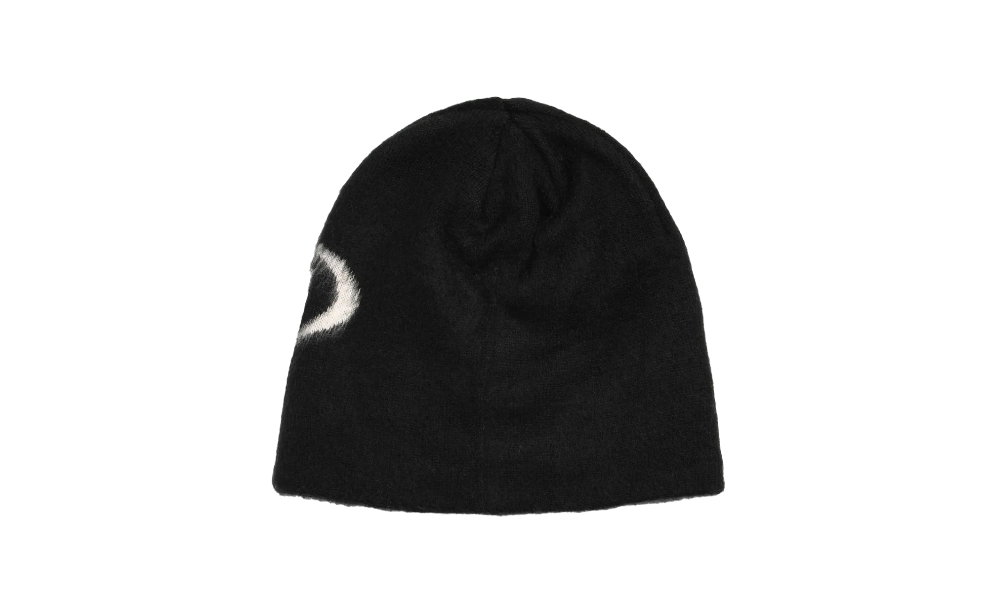 Brushed oval skullcap "Black" STUS330