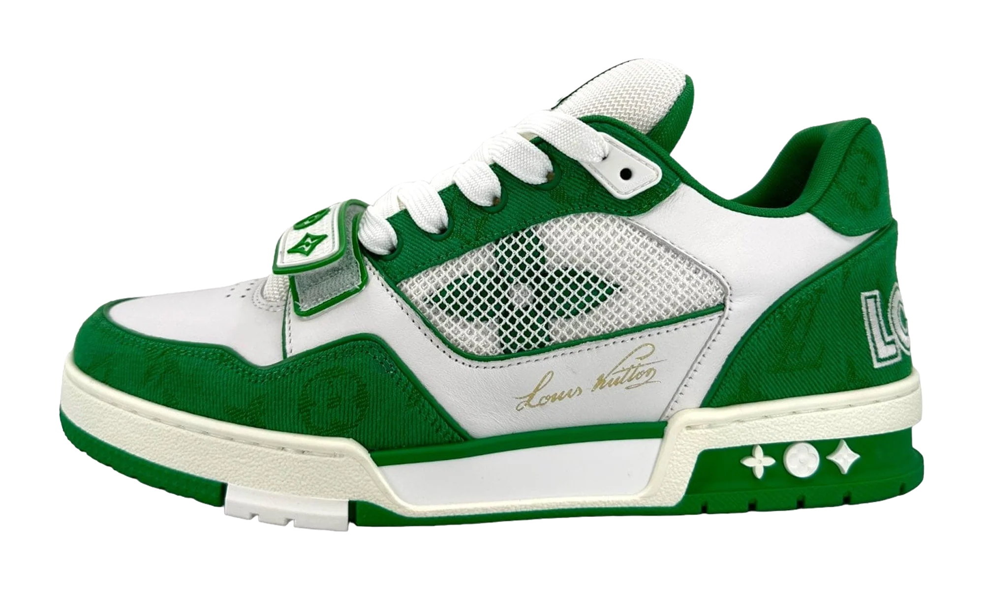 LV Trainer Strap "Monogram Denim Green White" 1ABLY3