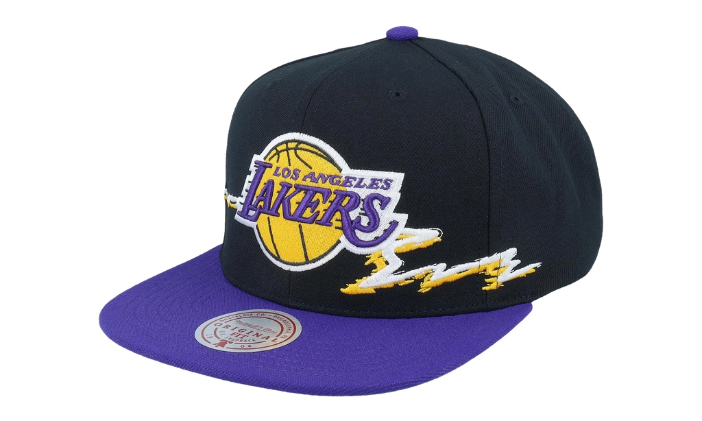 NBA Life Line Snapback Cap "Los Angeles Lakers - Black" HS9550 LALBLCK