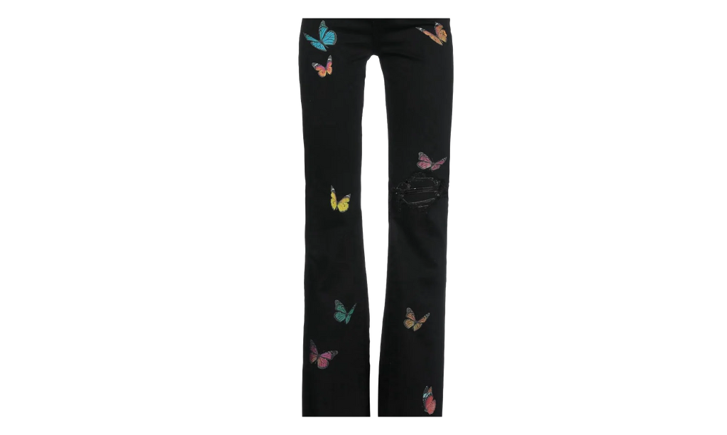 Butterfly Flare Broken Jeans "Black" Y0W01404SD BLK