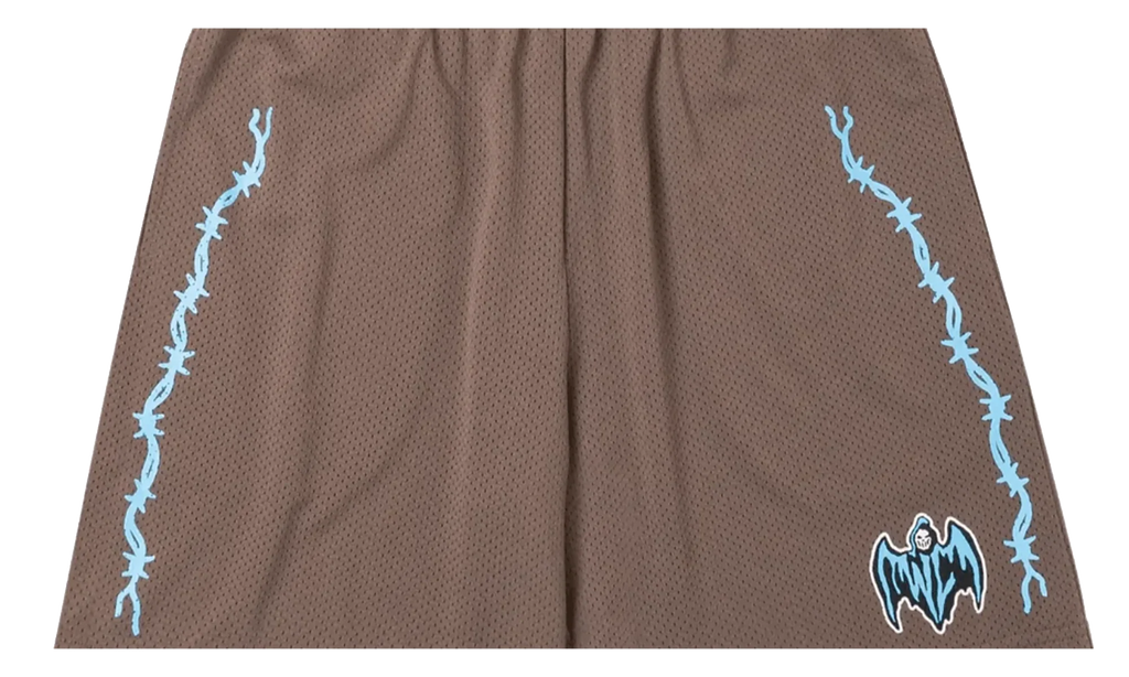 Bat Reaper Mesh Shorts "Brown" WLBRMSBLBLU
