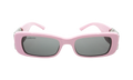 Rectangular Frame Sunglasses WMNS "Pink / Silver" BB0096S 012