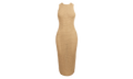 Lyra Crochet Knit Midi Dress "Brown" khw080025 252