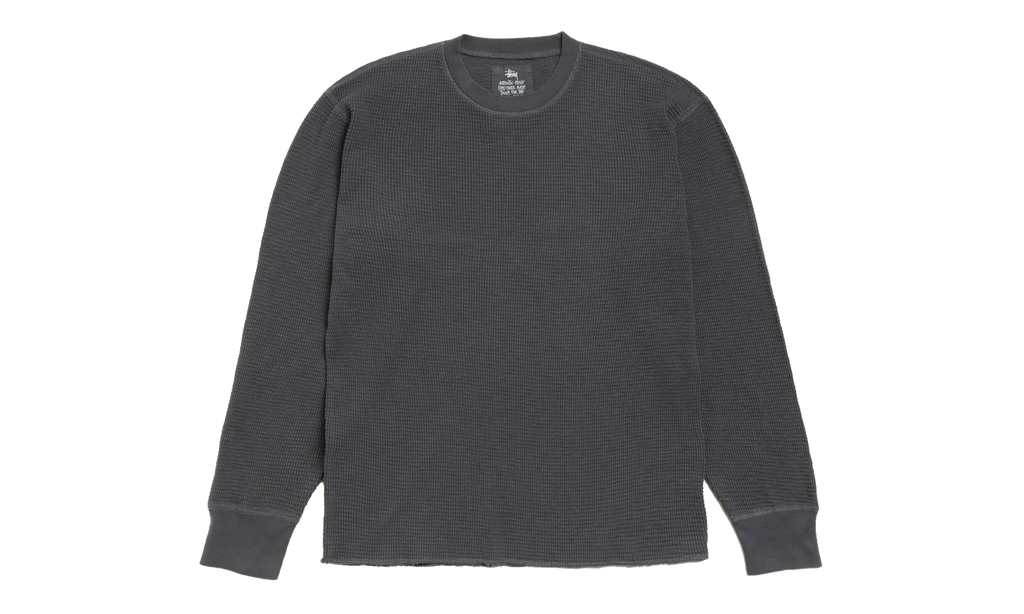 PIGMENT DYED LS THERMAL "Faded Black" STUS405