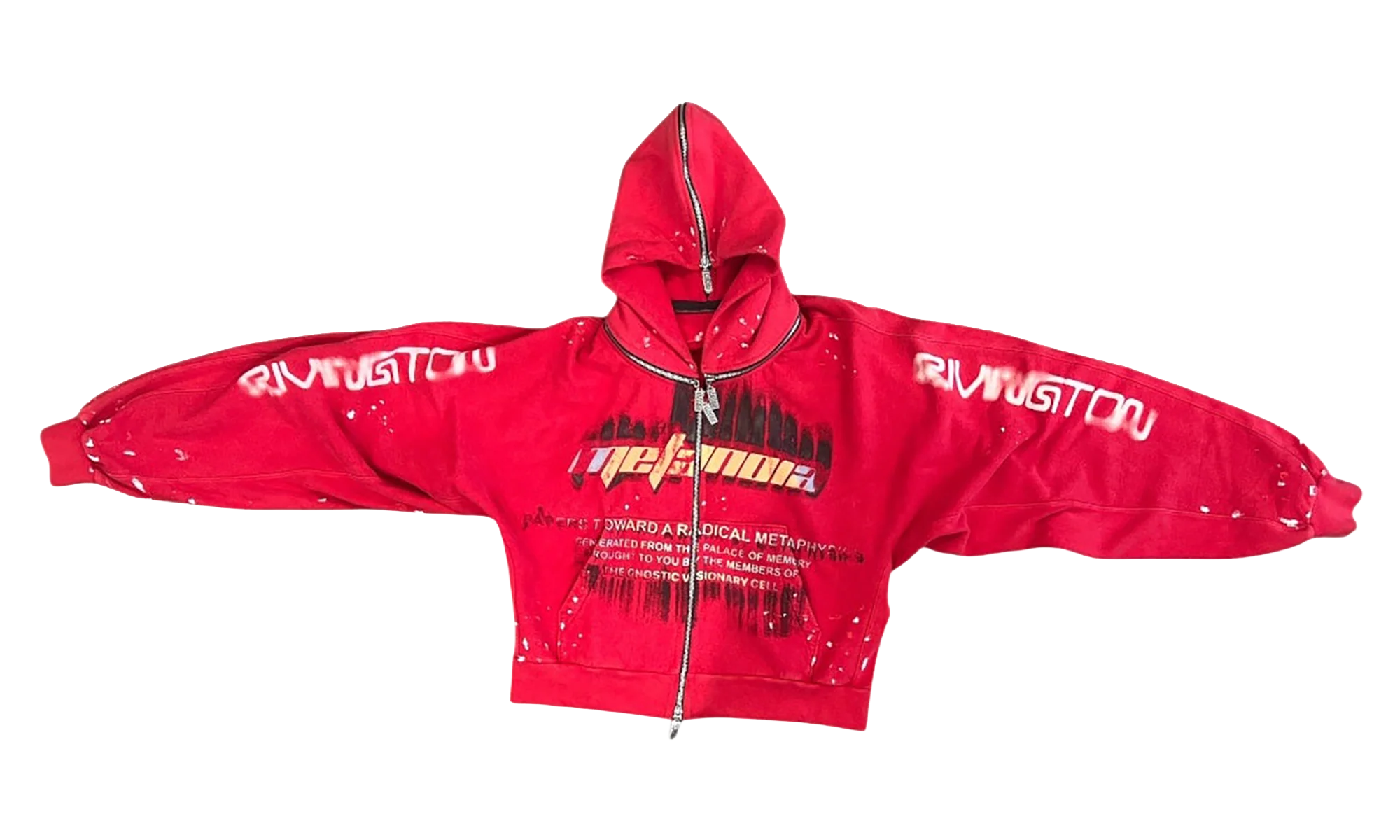 Radical Paper Rose Zip Hoodie "Meta Red" RDCL HD64 META