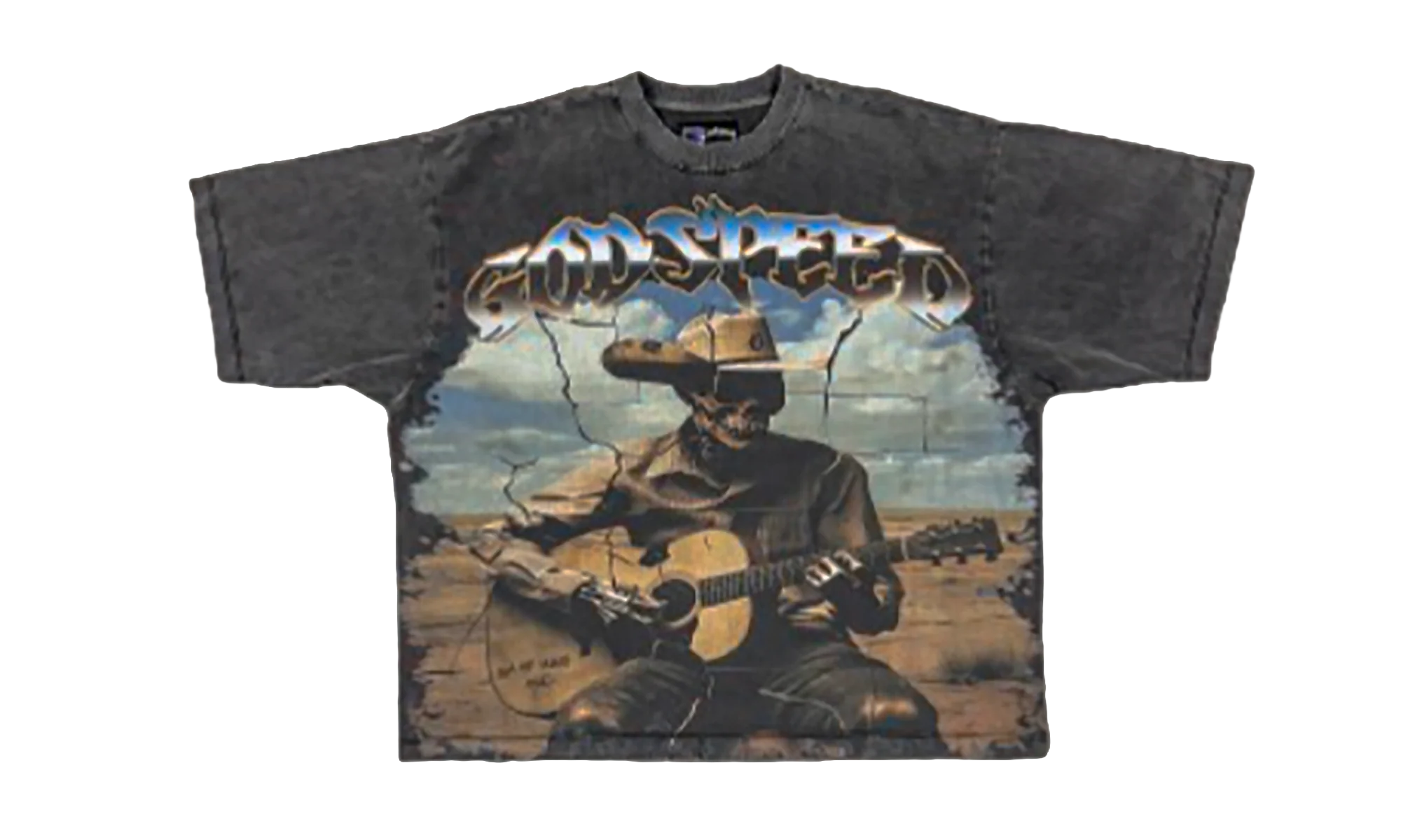 Guitar Player Tee "Grey Wash" GS052