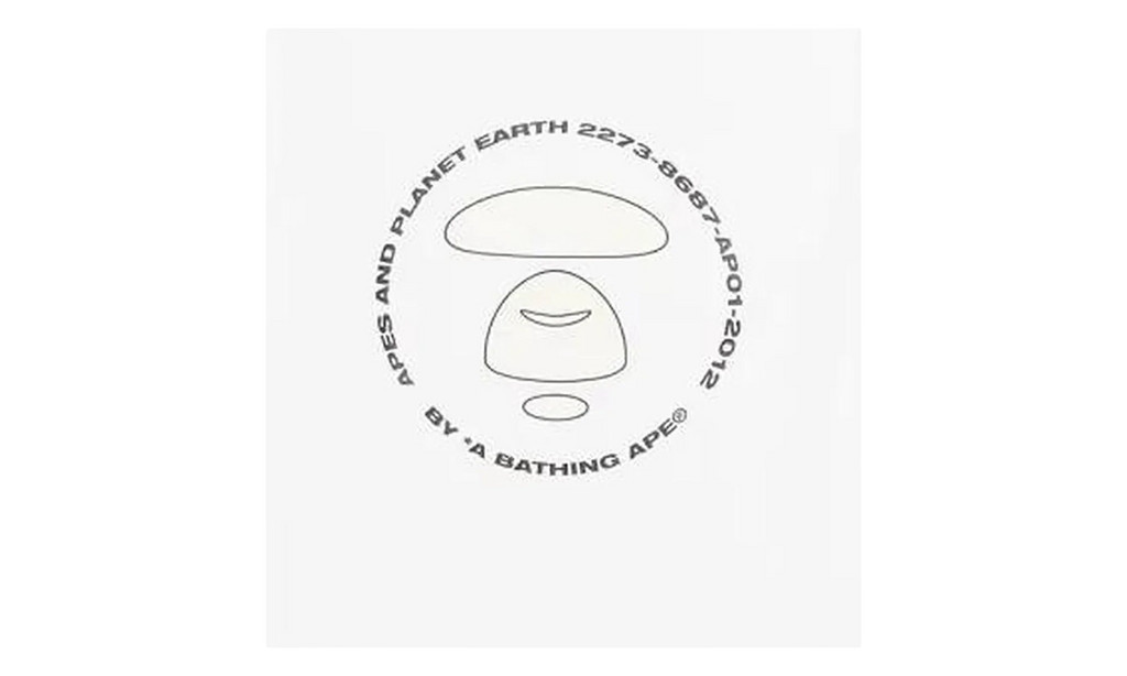 AAPE Planet Earth Logo T-Shirt "White" BZNLT63GL