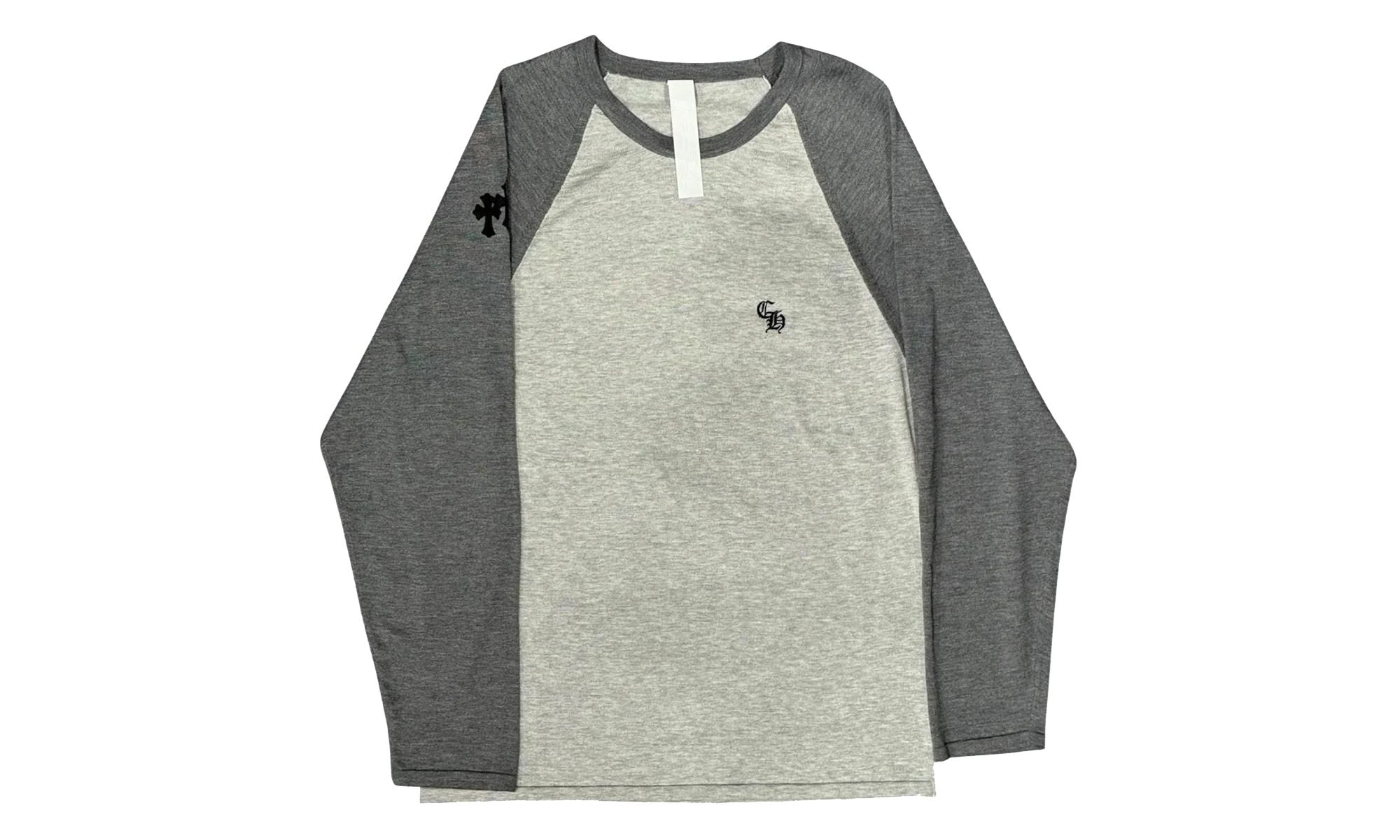 Henley Baseball 3 Cross Patch Longsleeve T-Shirt "Grey" CHRM1137