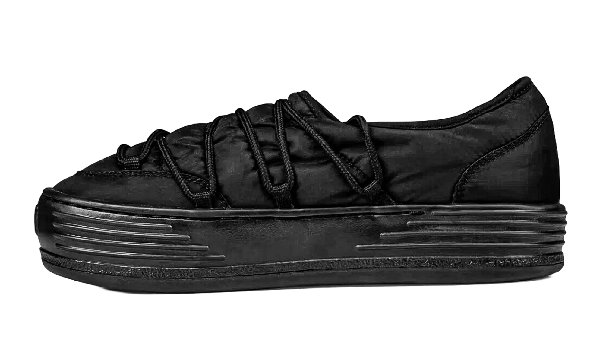 Snow Puffed Sneakers "Black" PMIA082S23FAB0011010