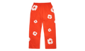 Cotton Wreath Baggy Sweatpants "Dark Orange" DT619