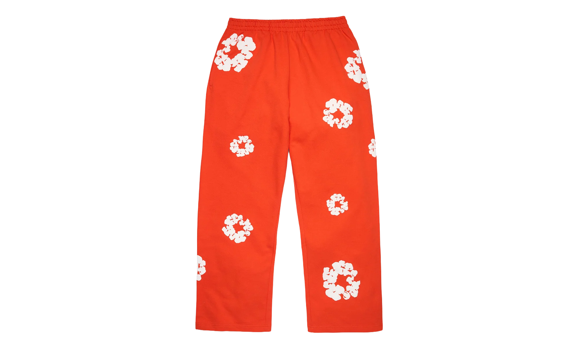 Cotton Wreath Baggy Sweatpants "Dark Orange" DT619