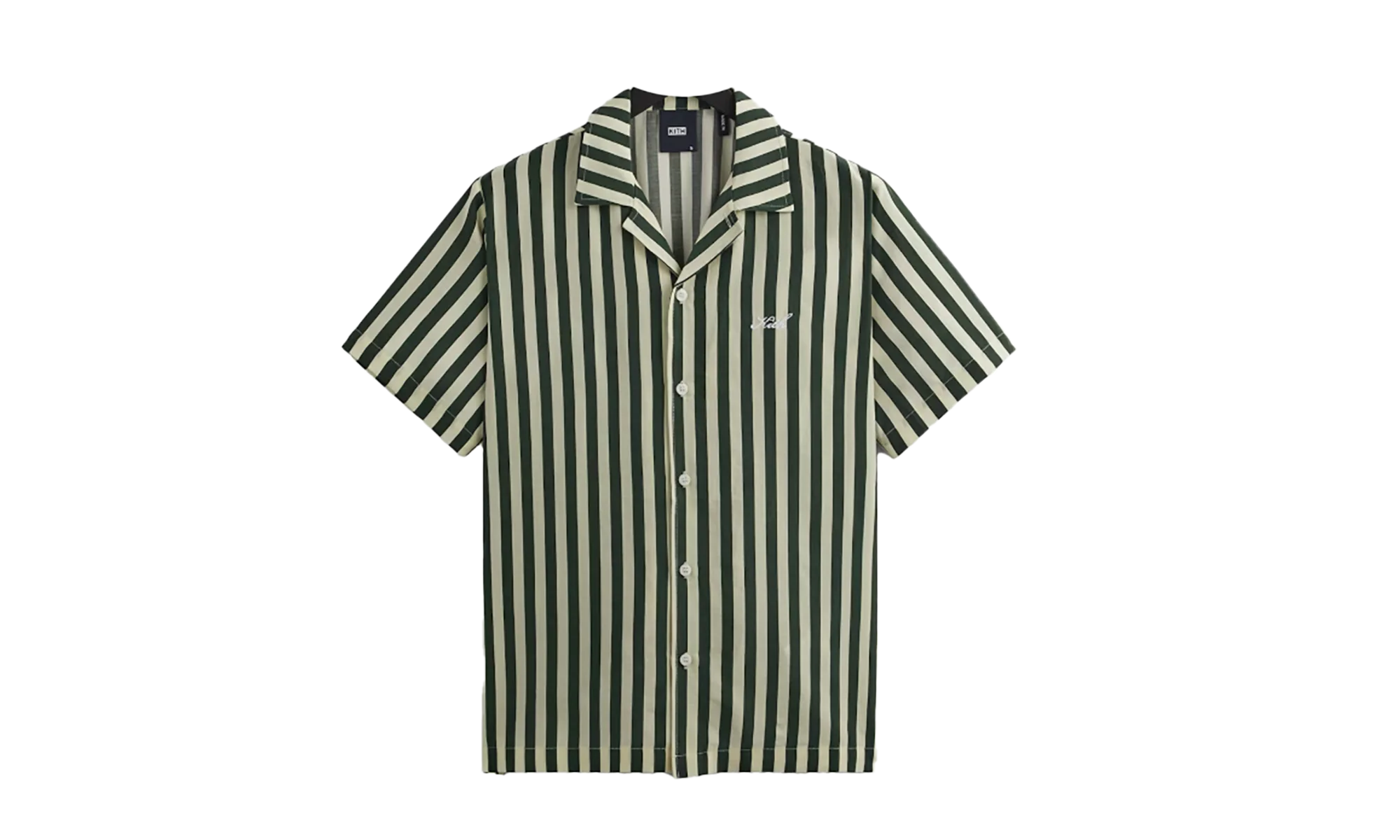 Striped Thompson Camp Collar Shirt "Agate" KITH18