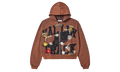 HARMONY GARDEN ZIP UP HOODIE "BROWN" UNGTKD3Z