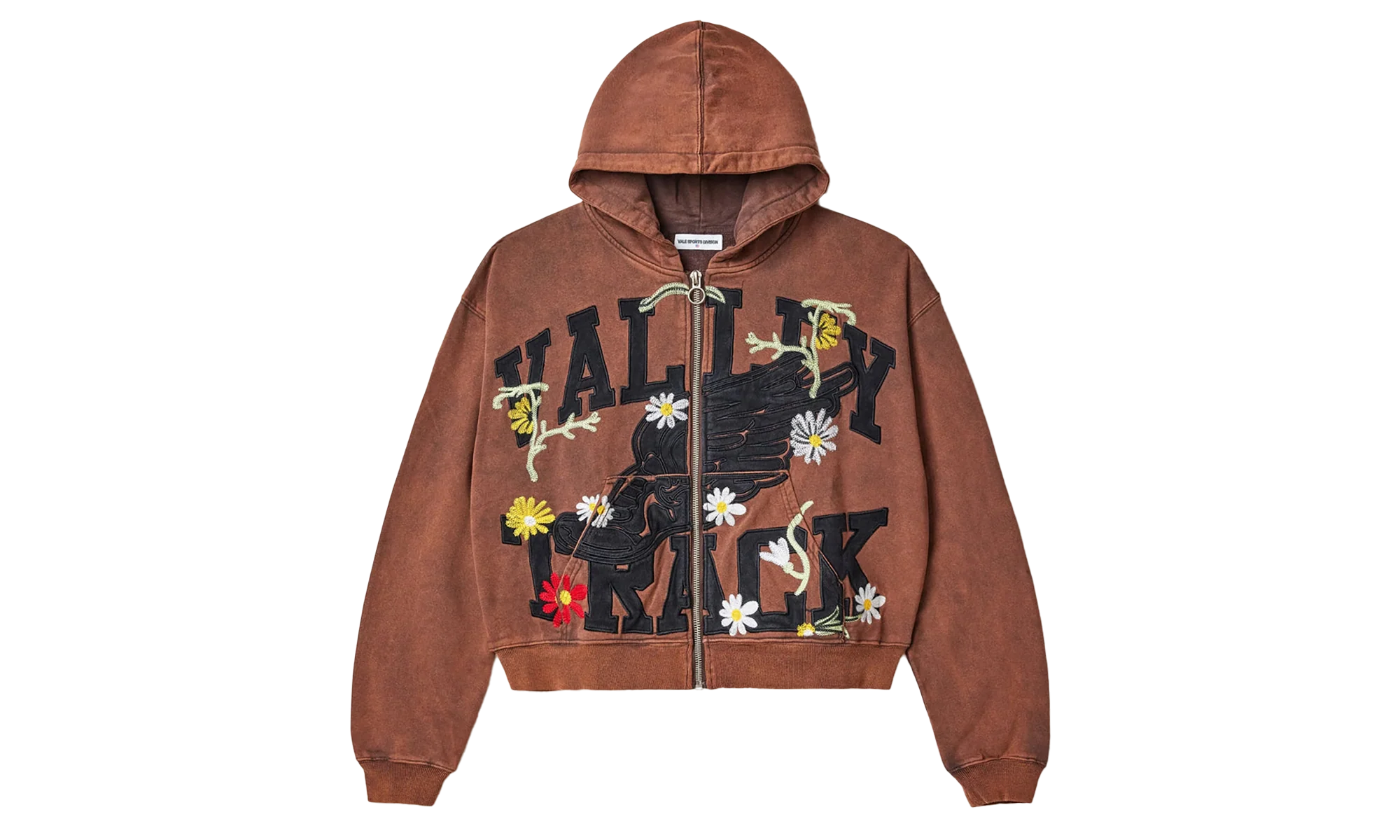 HARMONY GARDEN ZIP UP HOODIE "BROWN" UNGTKD3Z