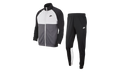 Park 18 Poly Tracksuit Mens "Black Grey" BV3055 010