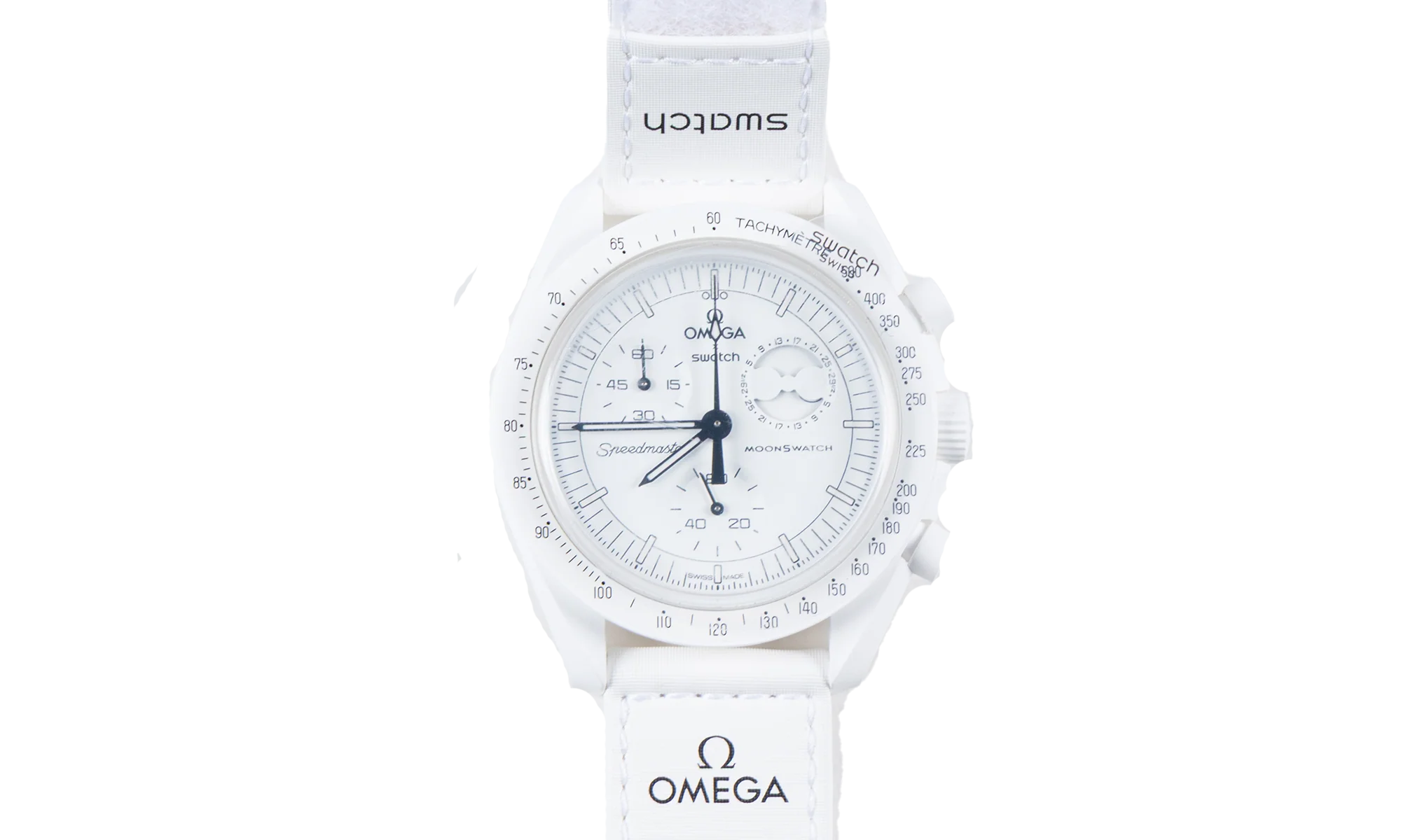 Swatch x Omega Bioceramic Moonswatch "Mission To Moonphase Snoopy" SO33W700