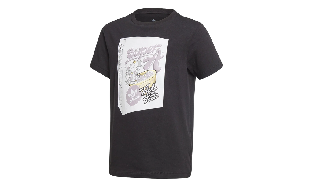 Originals Graphic Tee GS "Black / Real Blue / Flash Orange" ED7840