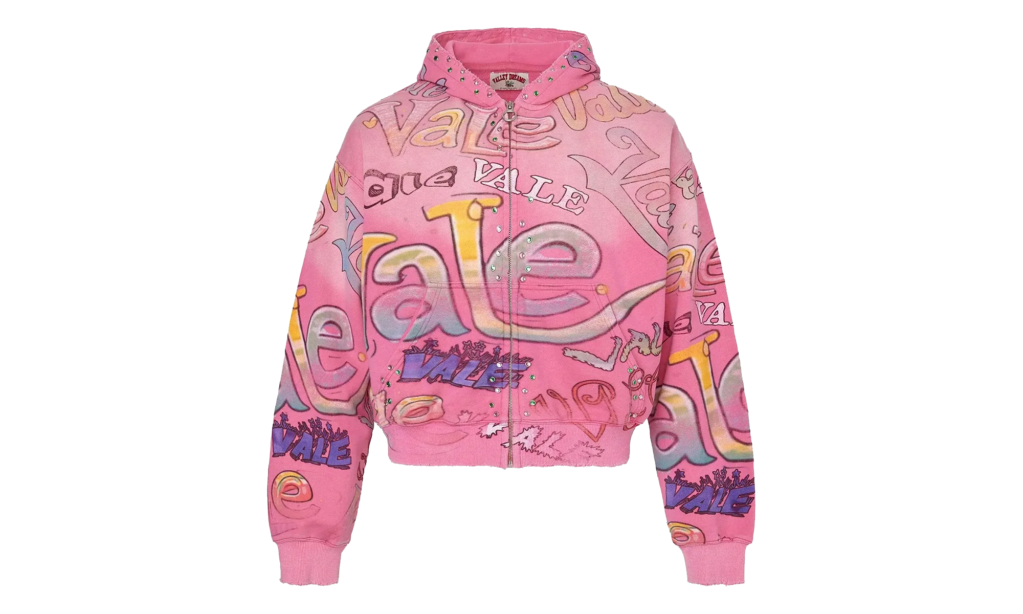 Bubblegum Zip Up Jacket "Pink" VAL173