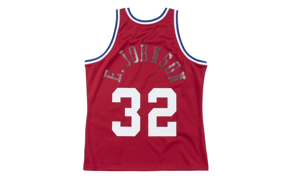 NBA Magic Johnson Rhinestone Swingman Jersey "1988 All-Star - Red" SMJYBW18018 ASWRED188EJH