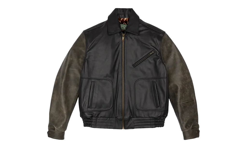 Leather Moto Jacket "Black" DT455