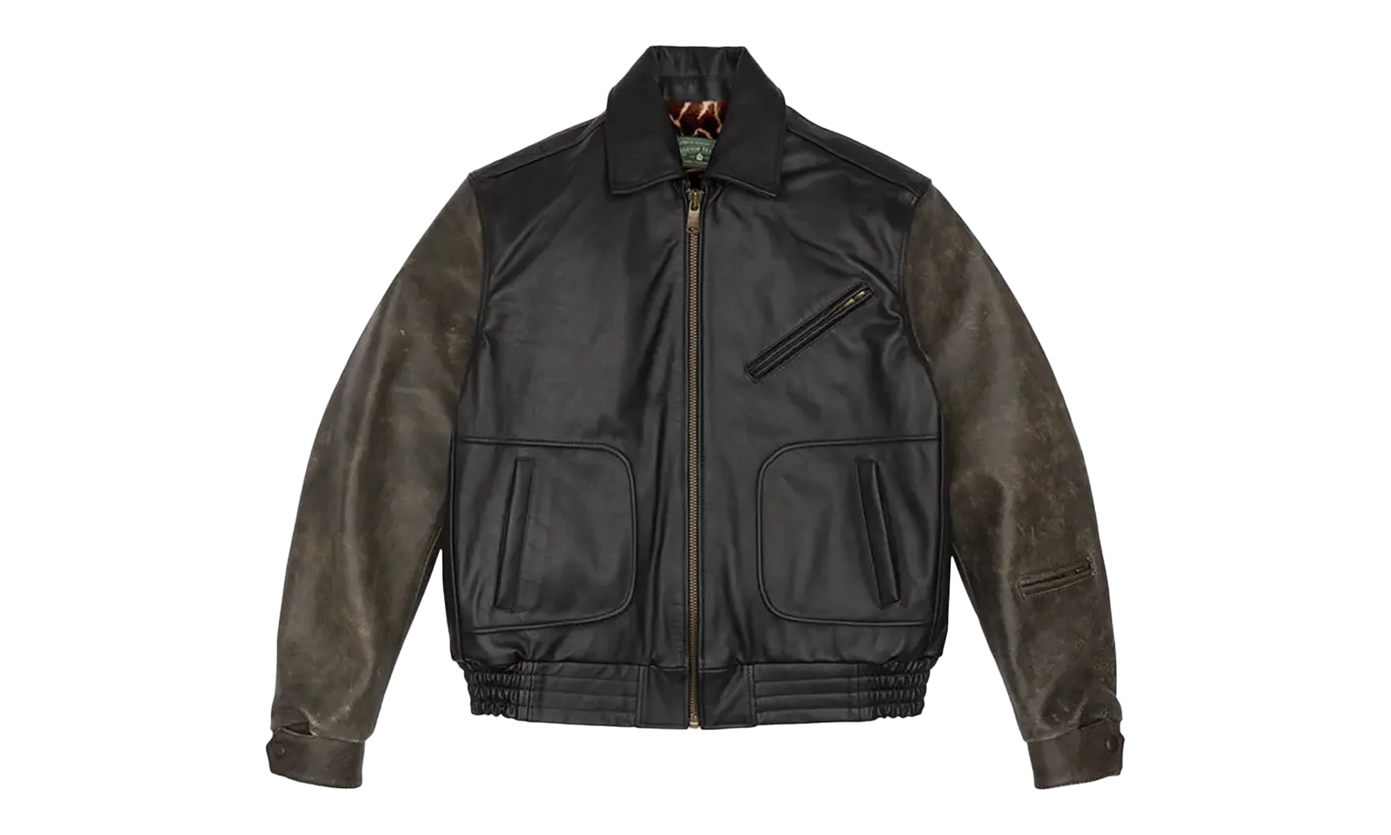 Leather Moto Jacket "Black" DT455