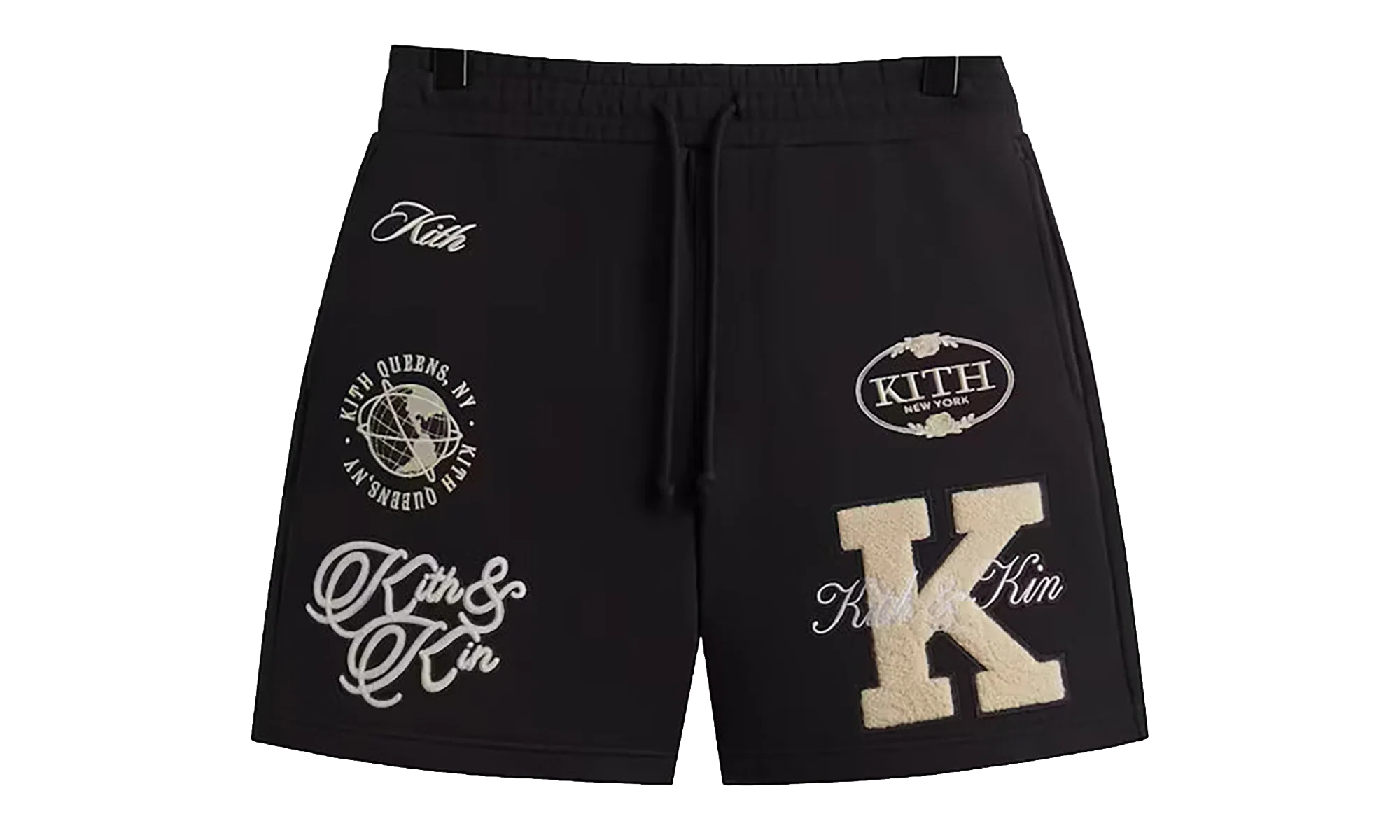 Emery Logo Patchwork Shorts WMNS "Black" KITH99
