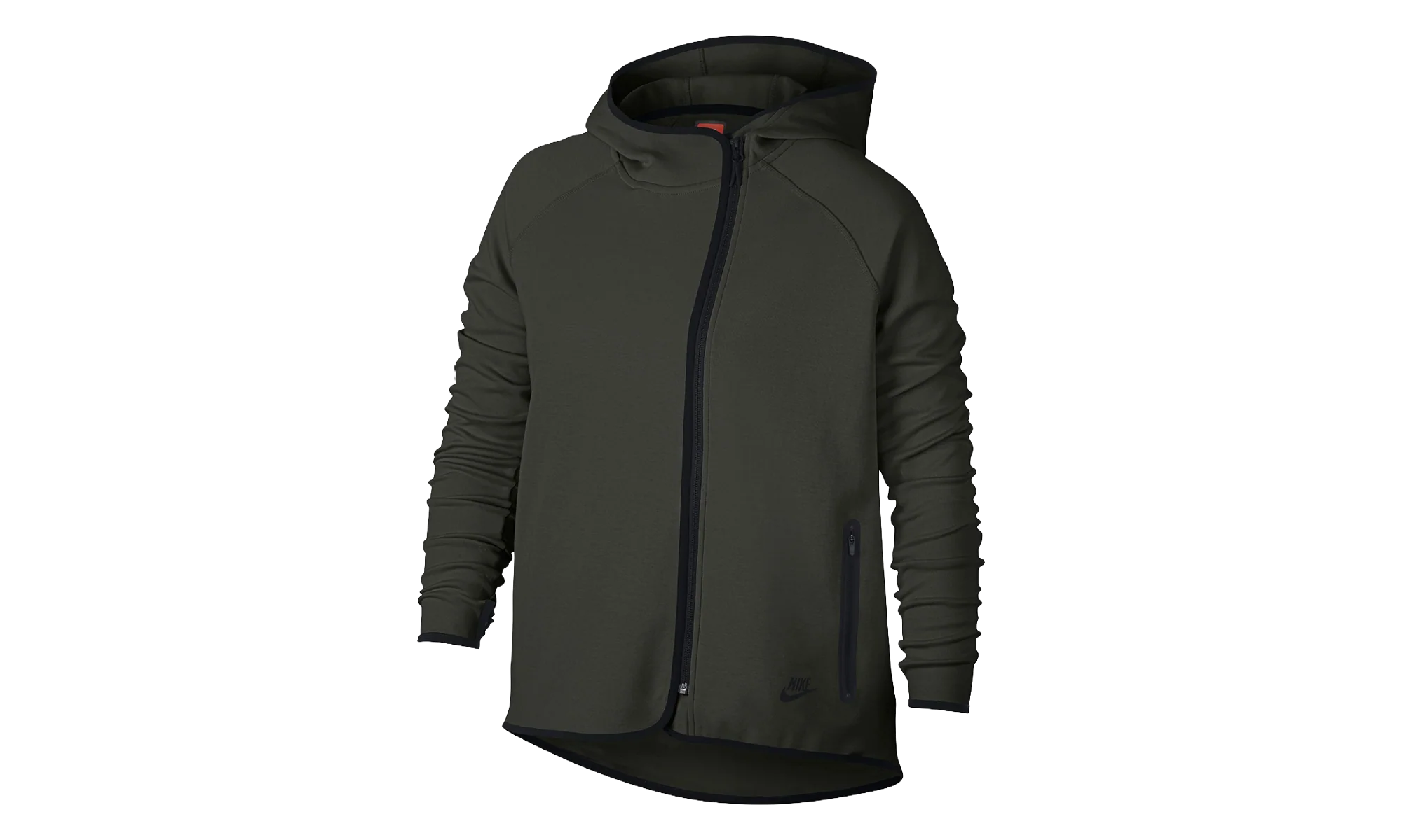 Tech Fleece Full Zip Cape Hoodie WMNS "Olive / Black" AH3969 355