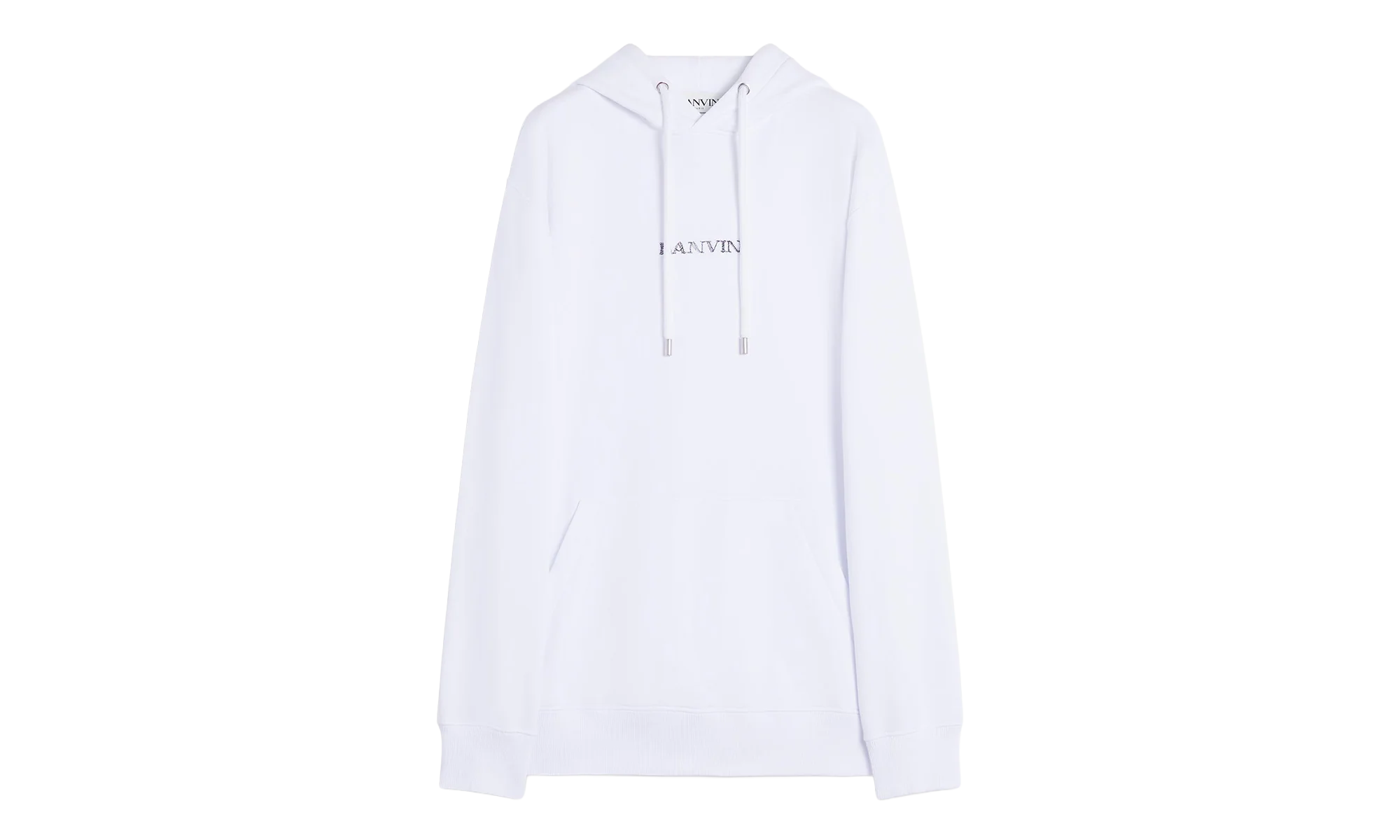 EMBROIDERED OVERSIZED HOODIE "OPTIC WHITE" RU HO0009 J110 P24 01