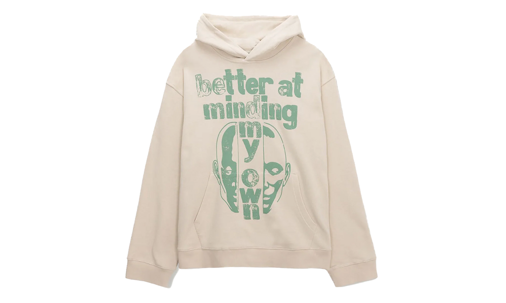 Better At Minding My Own Pullover Hoodie "Taupe" HTG260165 TAUP