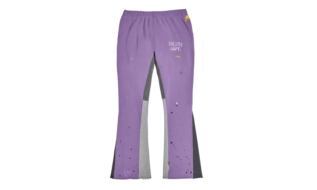 GD Logo Paint Splatter Flare Sweatpants "Purple White Multi" GDGLFSP