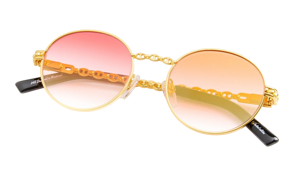 508 Mariner 24KT "Yellow Gold / Red Gradient Flash Gold" MN582 0005 18B4